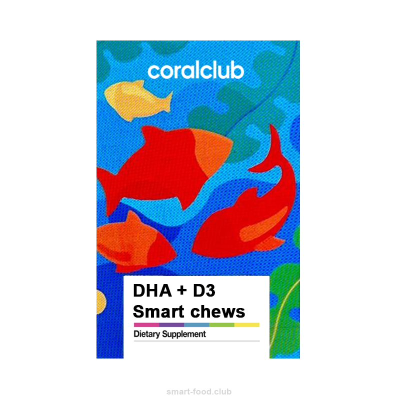 DHA +D3 Smart chews CORAL CLUB
