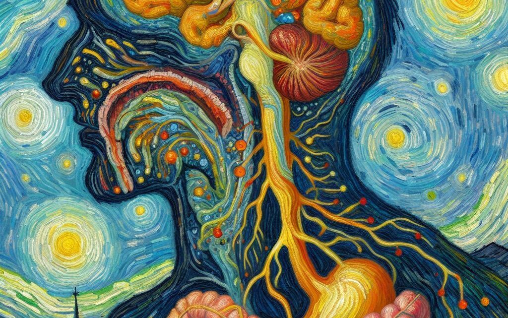 Connessione intestino e cervello tramite il nervo vago
