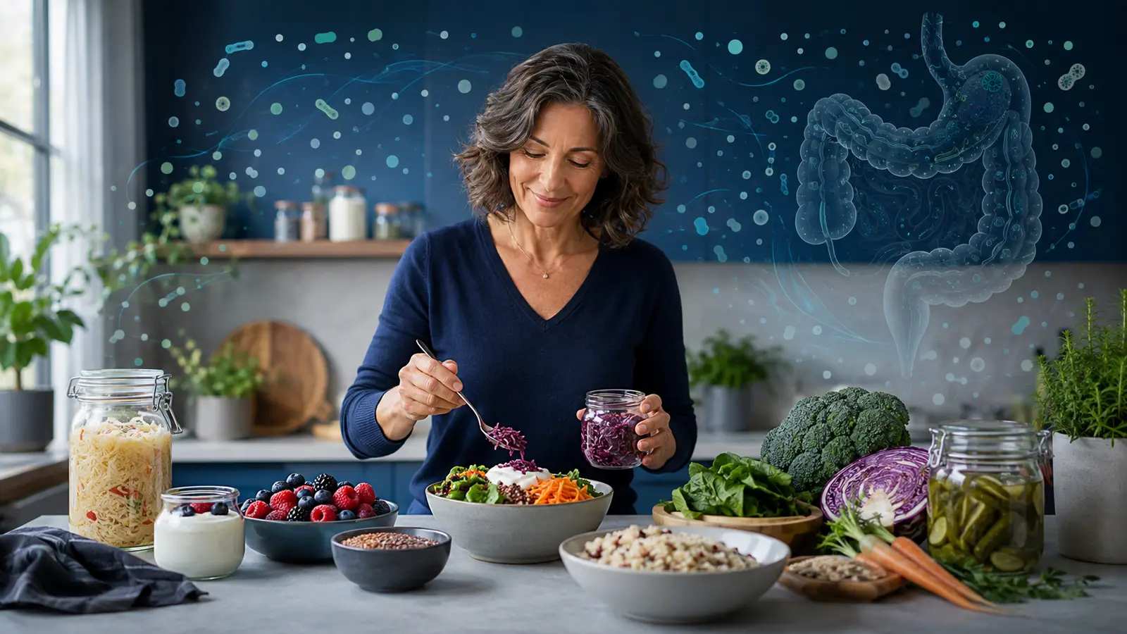 Alimenti fermentati e fibre per l'equilibrio del microbiota intestinale